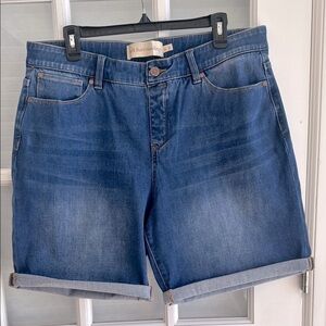 Soft Surroundings Denim Shorts Women's XL Stretch #2EE35